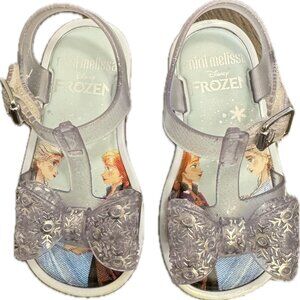 Mini Melissa Mar Sandal + Elsa and Anna, Toddler Size 7